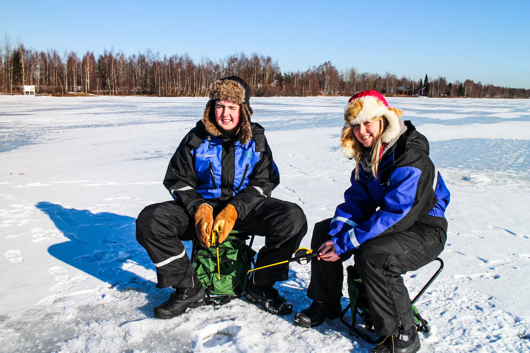 Ice fishing trip in Rovaniemi